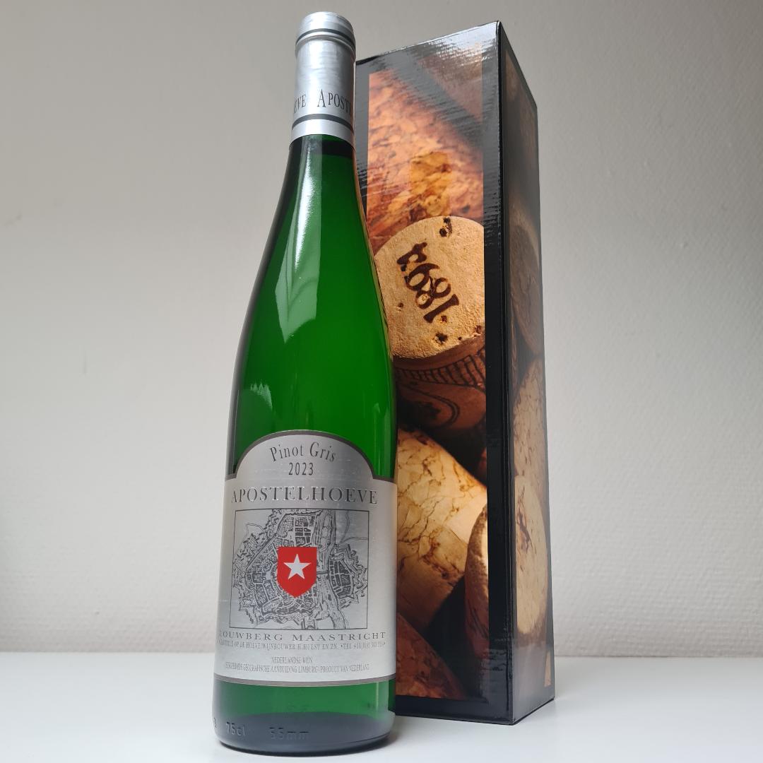 Wijngeschenkdoos : de Apostelhoeve Pinot Gris 2023