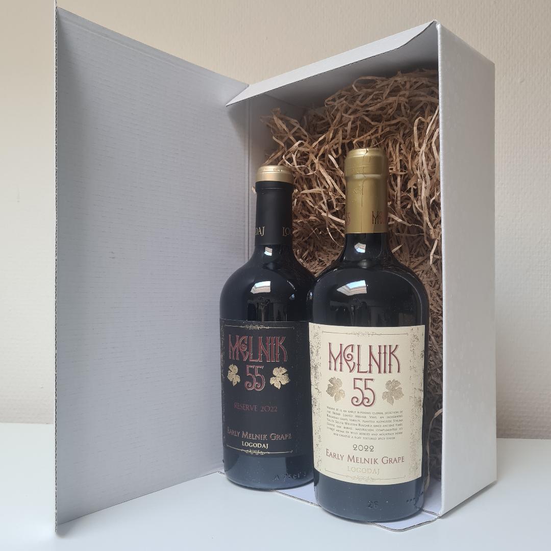 Wijndoos Bulgarije : 2 flessen rood