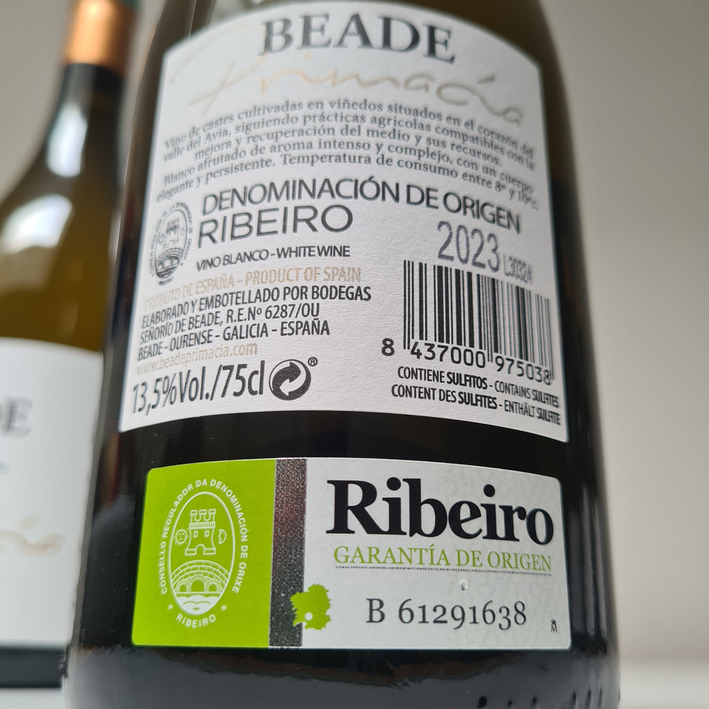 Wijndoos 6 flessen Wit :  Treixadura Beade Primacia Ribeiro Spanje