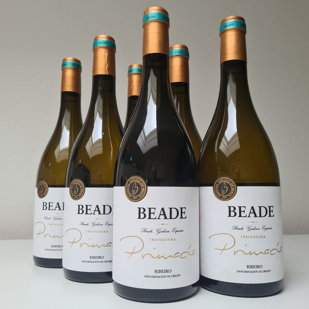 Wijndoos 6 flessen Wit :  Treixadura Beade Primacia Ribeiro Spanje