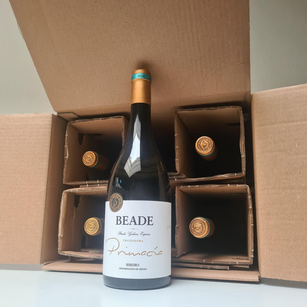 Wijndoos 6 flessen Wit :  Treixadura Beade Primacia Ribeiro Spanje